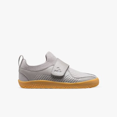 Vivobarefoot Kids' Primus Knit II School Shoes - grey USA [HBV913870]